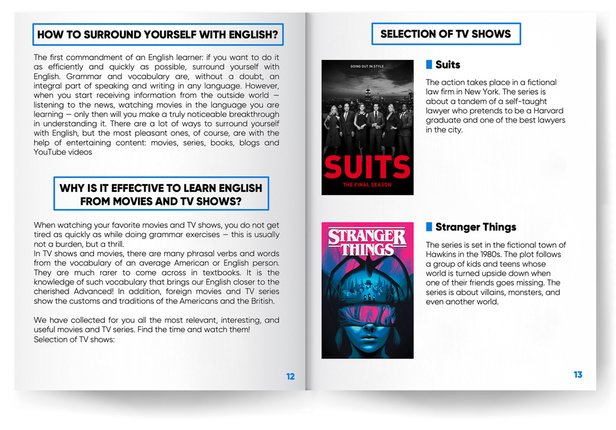 English as a Lifestyle handbook preview page
